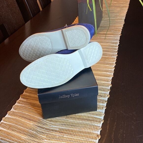 NWOT Jeffery Tyler navy suede oxfords size 11 - Picture 4 of 5